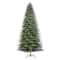 Glitzhome® 11ft Pre-Lit Green Full Fir Artificial Christmas Tree, Multicolor LED Lights